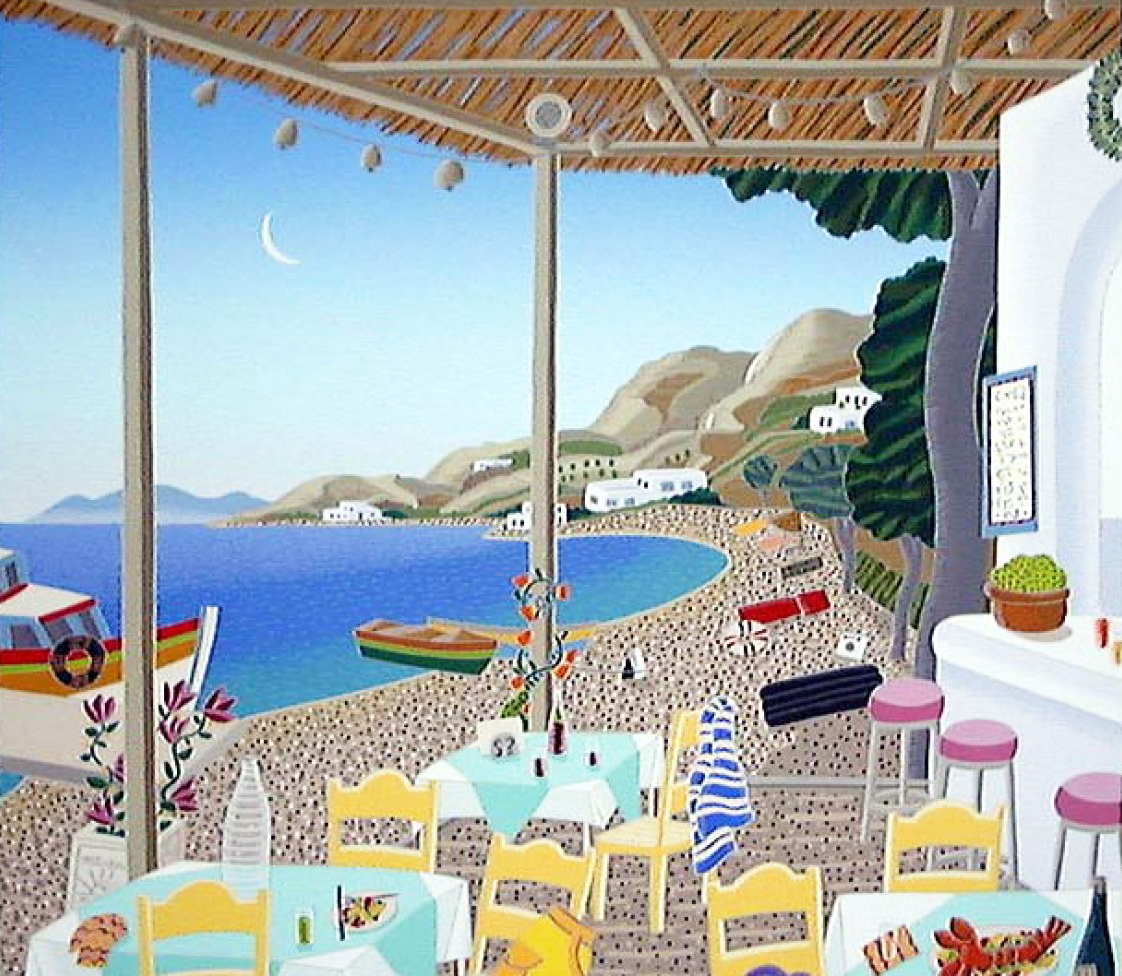 トーマス・マックナイトの絵画作品　タイトルは、ランビビーチ